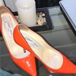 Jimmy Choo Orange Heels